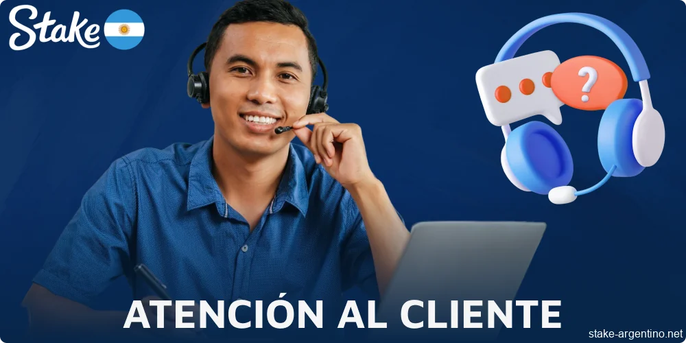 Servicios de atención al cliente de Stake para jugadores argentinos